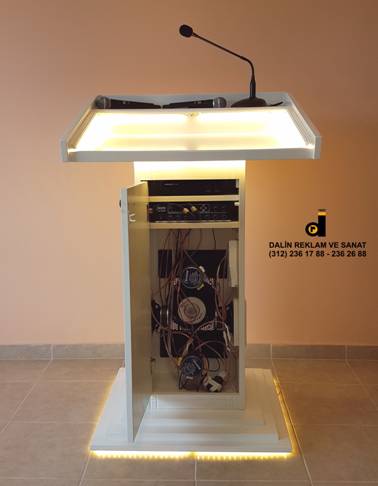 DAH�L� HOPARL�RL� KONU�MA K�RS�S� LEDL�  BEYAZ PARLAK LAKE ARKA A�IK KAPAK G�R�N�M�