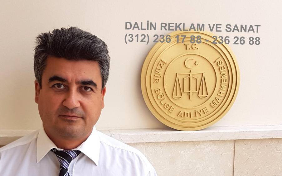 POLYESTER KABARTMA DUVAR AMBLEMİ ADALET