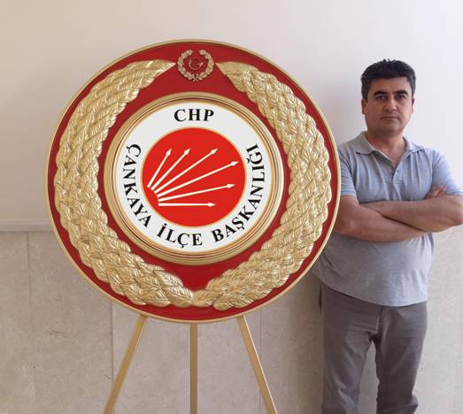 CHP �ANKAYA �L�E BA�KANLI�I POLYESTER T�REN �ELENG� METAL �ELENK