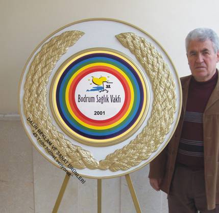 BODRUM SA�LIK VAKFI elyafl� fiberglas d�k�m mukavim �elenk beyaz g�vde