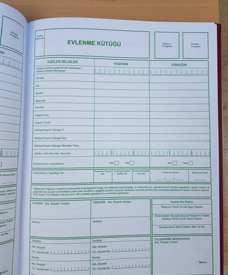 evlenme k�t��� defteri sayfa g�r�nt�s�