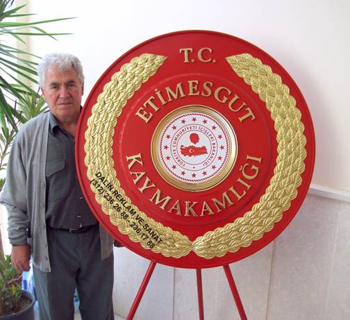 KAYMAKAMLIK �ELENG� ����LER� AMBLEML� KABARTMA ET�MESGUT 100 CM L�K