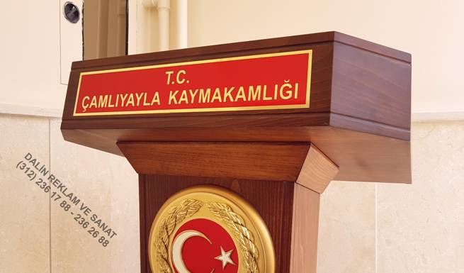 KONU�MA K�RS�S� ALIN LEVHASI VE AMBLEM