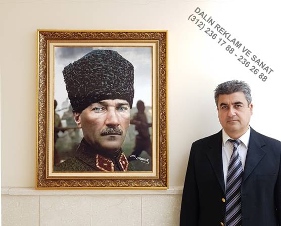 MAKAM ODASI ATAT�RK TABLOSU ATARES�M 11 �ER�EVE MODEL� 7641 Y