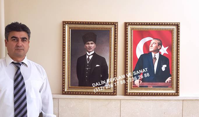 ATAT�RK MAKAM ODASI RESM� TABLOSU �ER�EVE MODEL� DL 8083