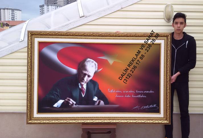 MAKAM ODASI RESM� ATAT�RK YATAY TATB�K EDEN �CRA EDEN