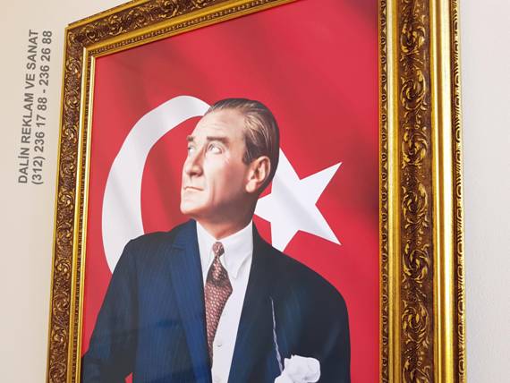 MAKAM ODASI ATAT�RK TABLOSU �ER�EVE MODEL� 8201 Y