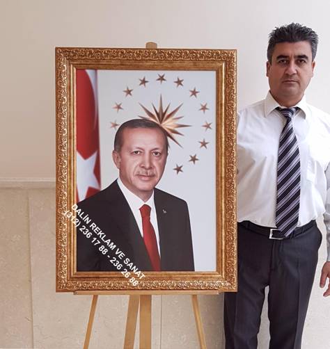 MAKAM ODASI CUMHURBAKANI RECEP TAYYP ERDOAN RESM TABLOSU