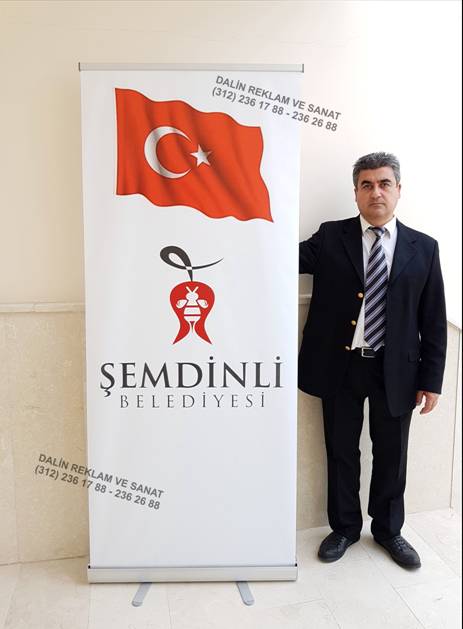 ROLL UP BAYRAK FLAMA BELED�YE BA�KANLI�I